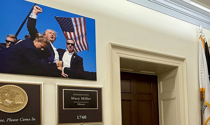 A visual guide to the elected officials who fly Christian nationalist flags at the Capitol